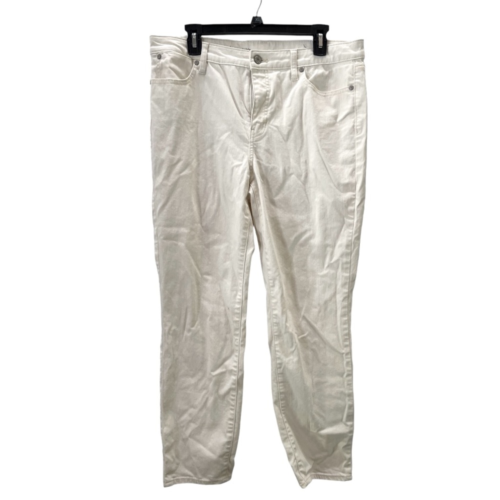 Talbots Flawless‎ White Slim Ankle Jeans 14